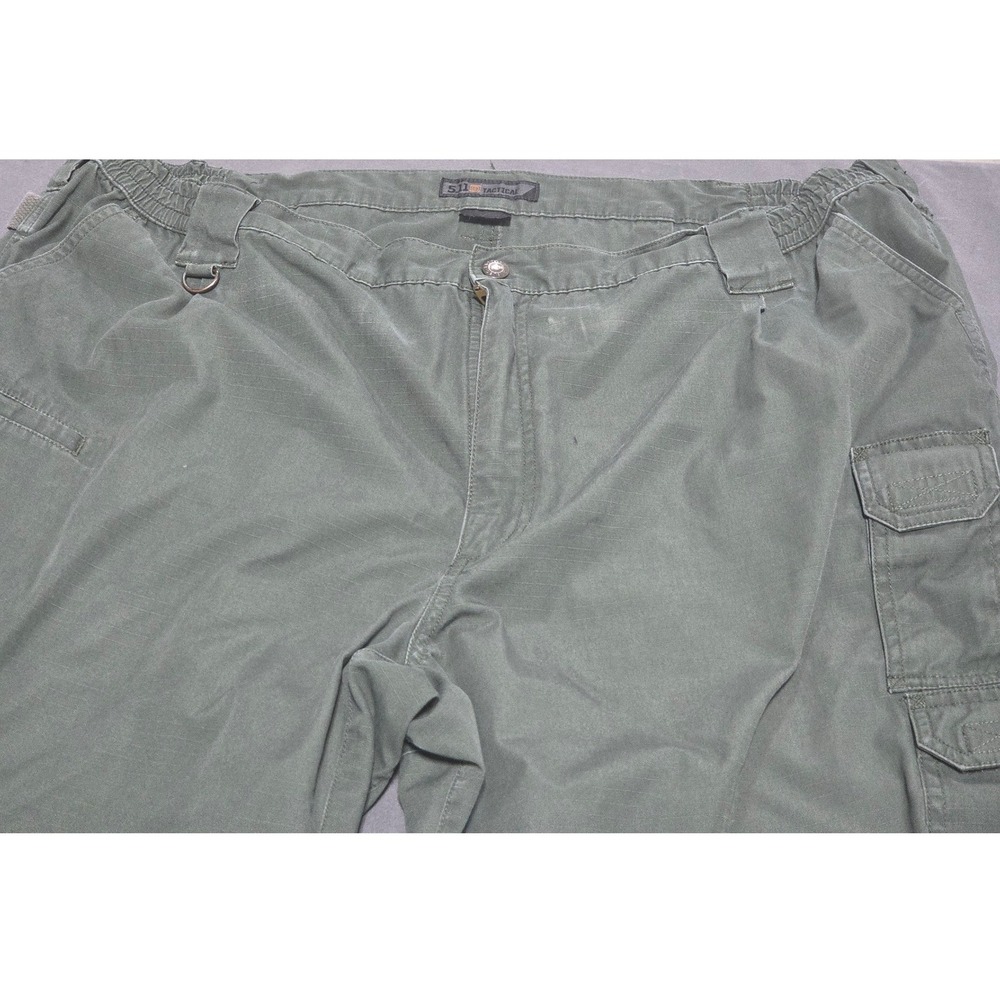 5.11 Tactical Cargo Pants Mens 44 Green Ripstop Military Workwear Trousers PICS!